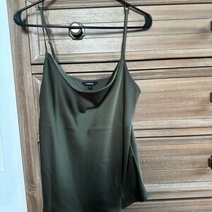 Express Dark Green Camisole Top